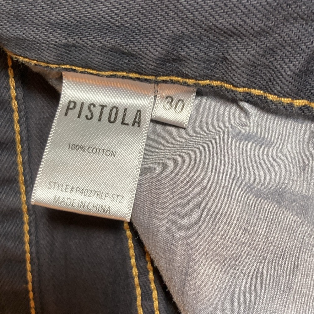 Pistola Black Raw Hem Button Fly Shorts Size 30 High Rise - Picture 10 of 14
